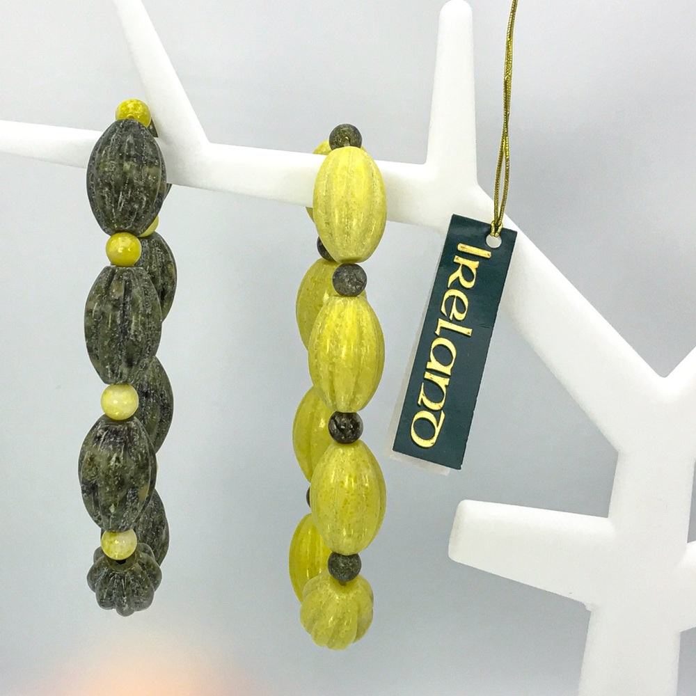 Two Connemara Marble Stretch Bracelets